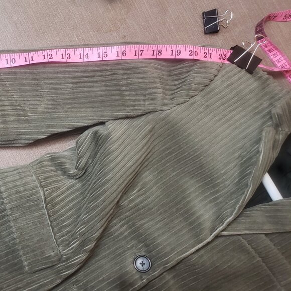 Petite J. Crew Olive Green Ribbed Corduroy Blazer, size 2P - Picture 11 of 12